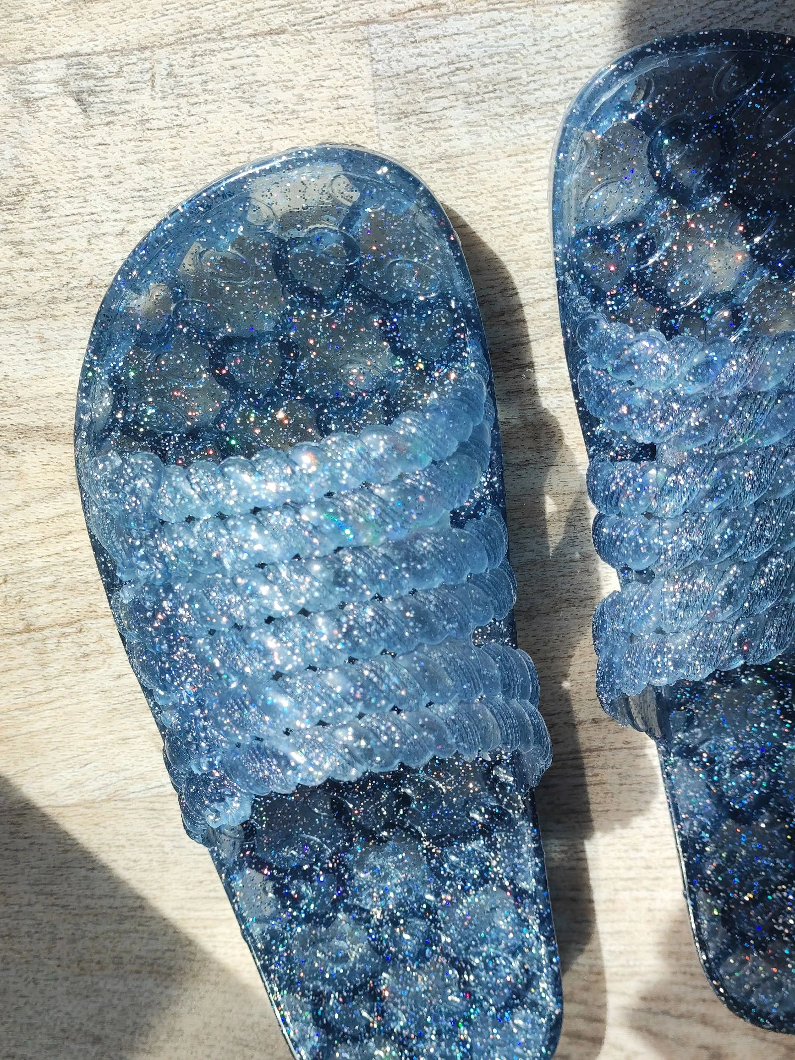 Sandálias de praia, chinelos de piscina, chinelos de chuveiro, mules com glitter – photo 7